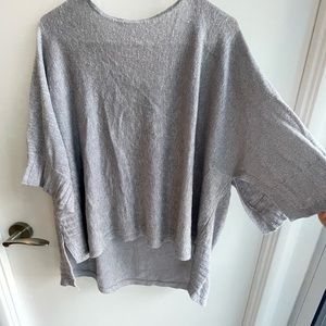 Silver light knot 3/4 sleeved top from Anthropologie
